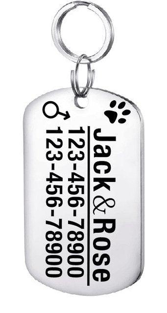 Custom Engraved Stainless Steel Pet Id Tag-14