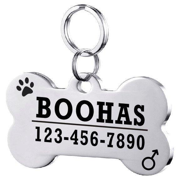 Custom Engraved Stainless Steel Pet Id Tag-16