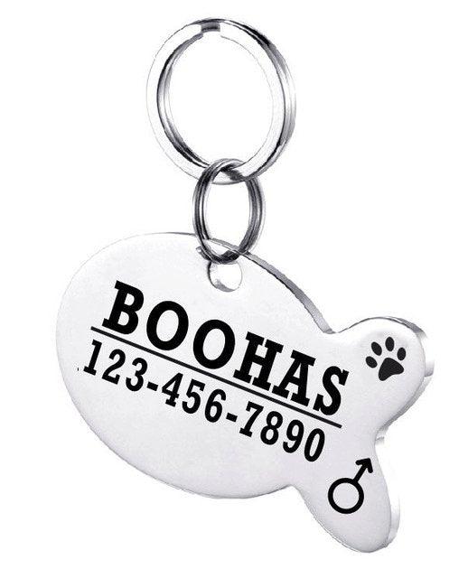 Custom Engraved Stainless Steel Pet Id Tag-19