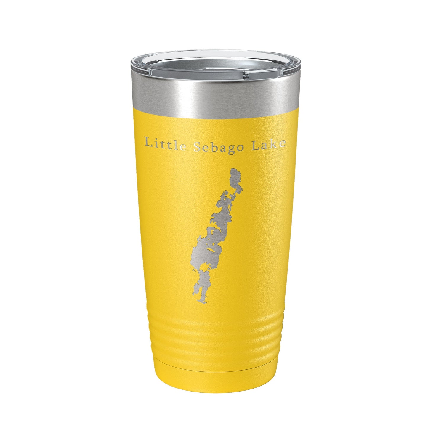 Little Sebago Lake Map Tumbler Travel Mug Insulated Laser Engraved Coffee Cup Maine 20 oz-19