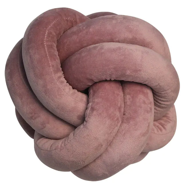 Knot Ball Pillow and Twisted Flower Cushion