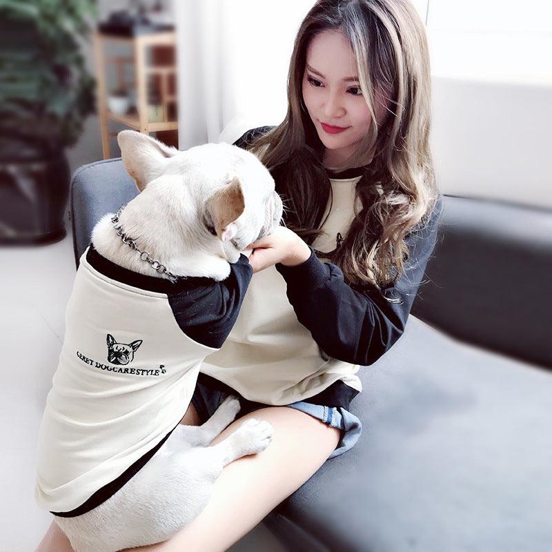 Korean Chic Long-Sleeved Dog Tee-2