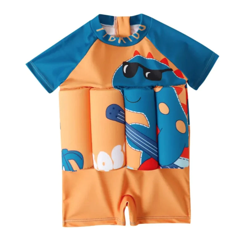 Kids' Dinosaur Buoyancy Swimsuit Jumpsuit