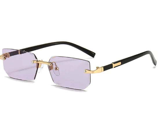 Women's Rimless Jelly Color Fashion Sunglasses