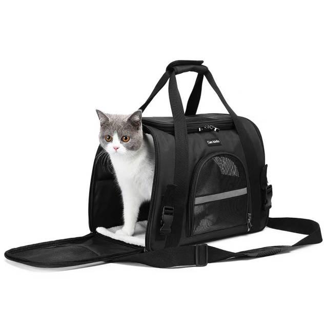 Foldable Portable Pet Carrier Bag - Comfortable Travel Solution For Cats And Dogs-5