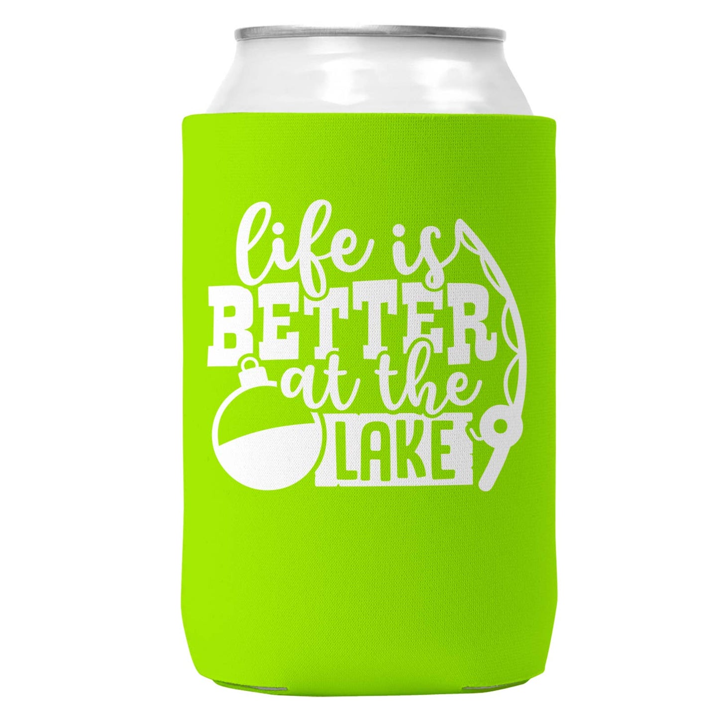 Life is Better at the Lake Can Coozie Cooler for 12oz Cans-6