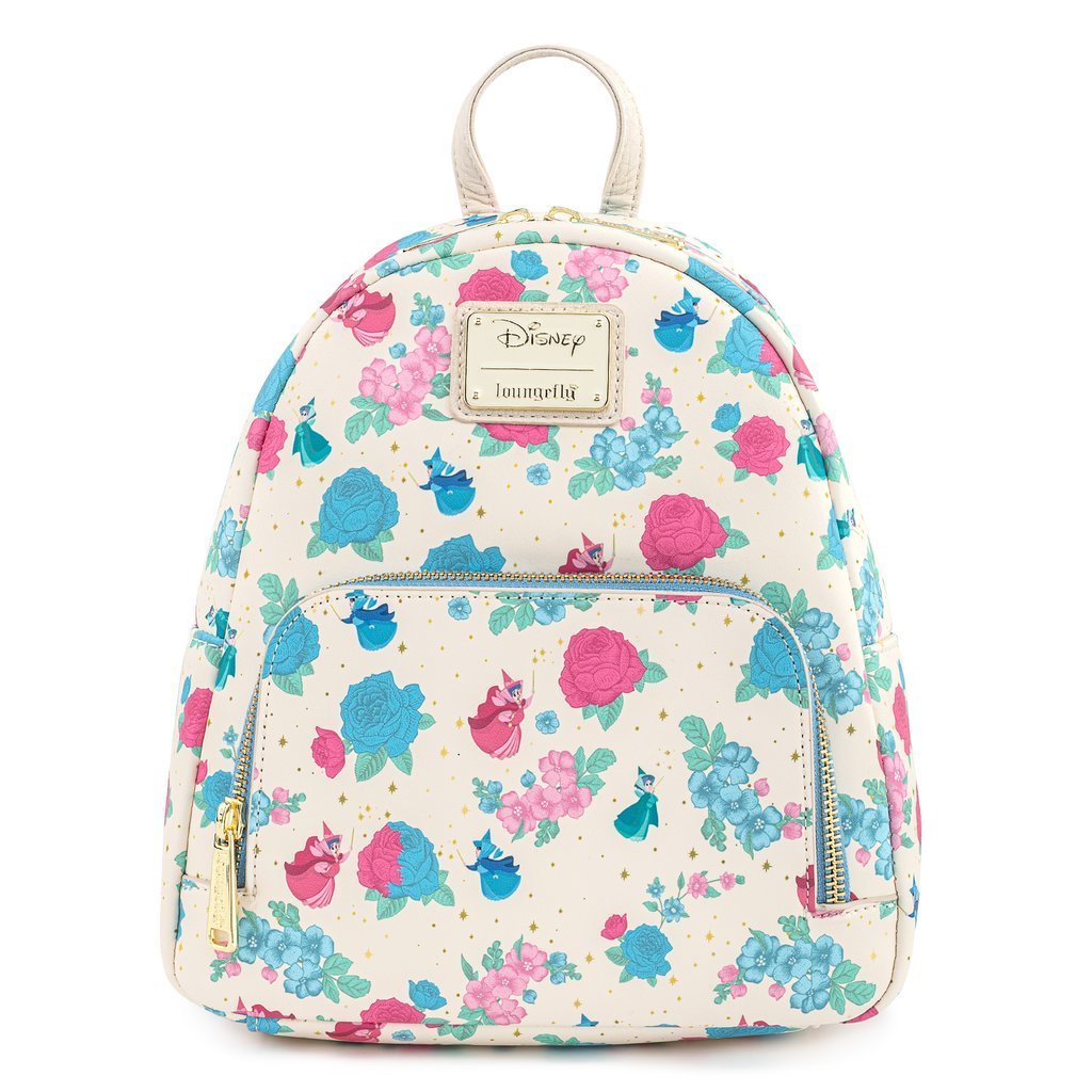 Disney Sleeping Beauty Floral Fairy Godmothers Mini-Backpack-0