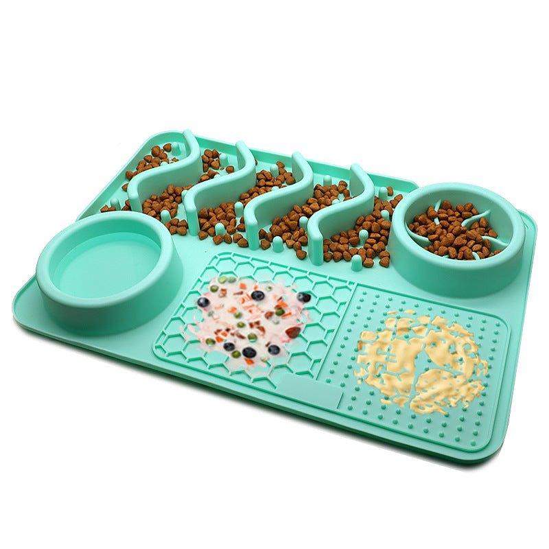 Dog Silicone Licking Pad Pet Licking Mat Silicone Mat Multifunctional Food Bowl-11