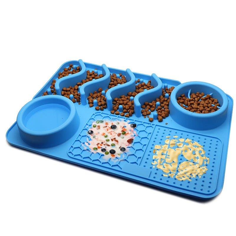 Dog Silicone Licking Pad Pet Licking Mat Silicone Mat Multifunctional Food Bowl-14