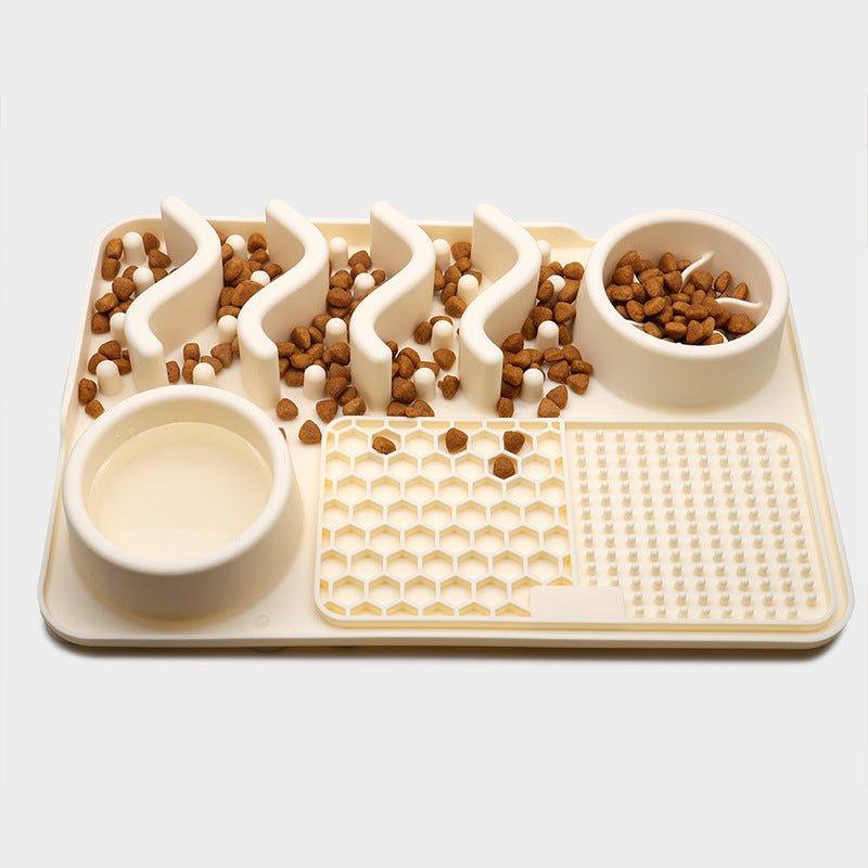 Dog Silicone Licking Pad Pet Licking Mat Silicone Mat Multifunctional Food Bowl-2