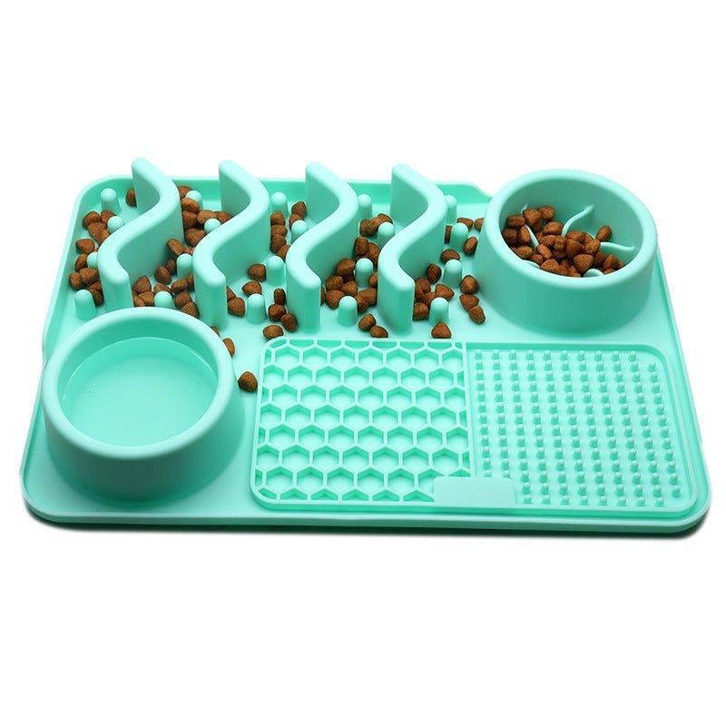 Dog Silicone Licking Pad Pet Licking Mat Silicone Mat Multifunctional Food Bowl-6