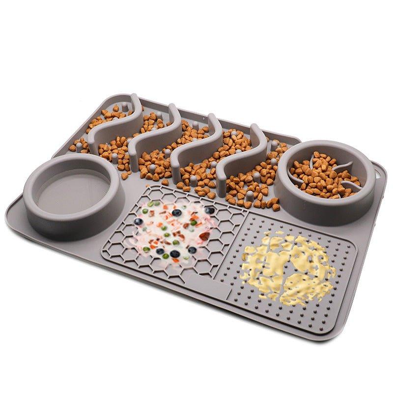 Dog Silicone Licking Pad Pet Licking Mat Silicone Mat Multifunctional Food Bowl-13