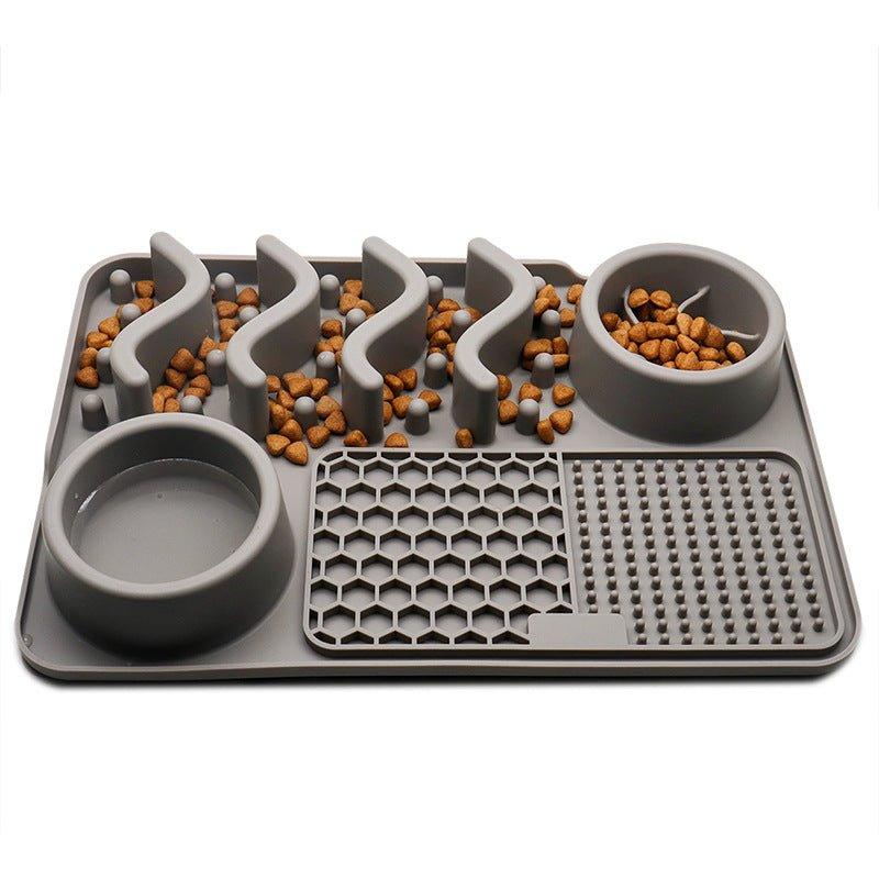 Dog Silicone Licking Pad Pet Licking Mat Silicone Mat Multifunctional Food Bowl-8