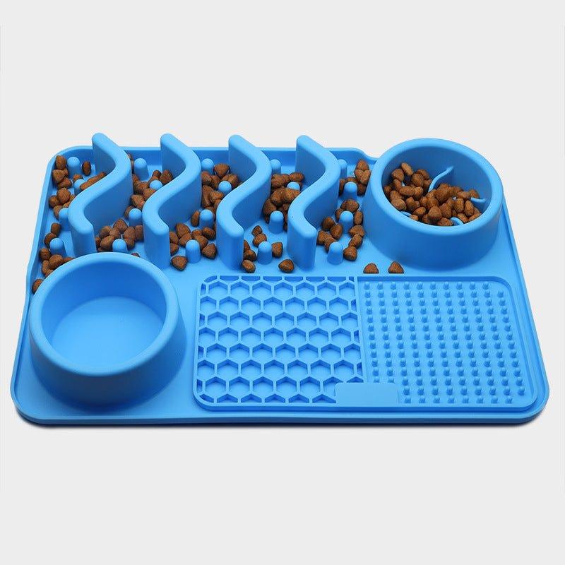 Dog Silicone Licking Pad Pet Licking Mat Silicone Mat Multifunctional Food Bowl-9
