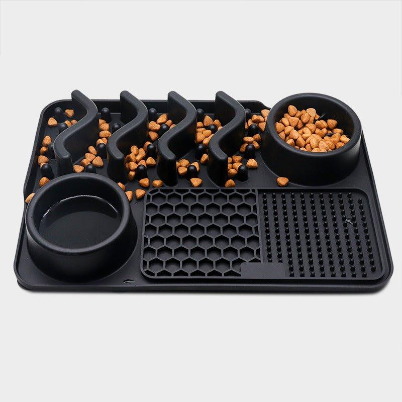Dog Silicone Licking Pad Pet Licking Mat Silicone Mat Multifunctional Food Bowl-5