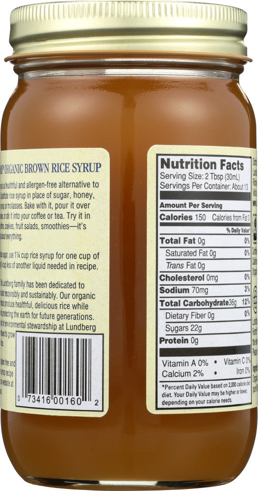 Lundberg Farms Brown Rice Syrup (12x21 Oz)-1