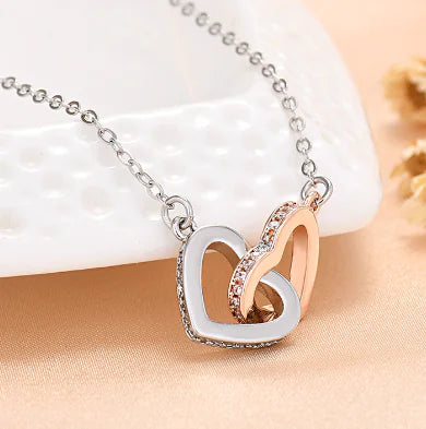 Intertwined Hearts Necklace with Gift Box (One Piece)
