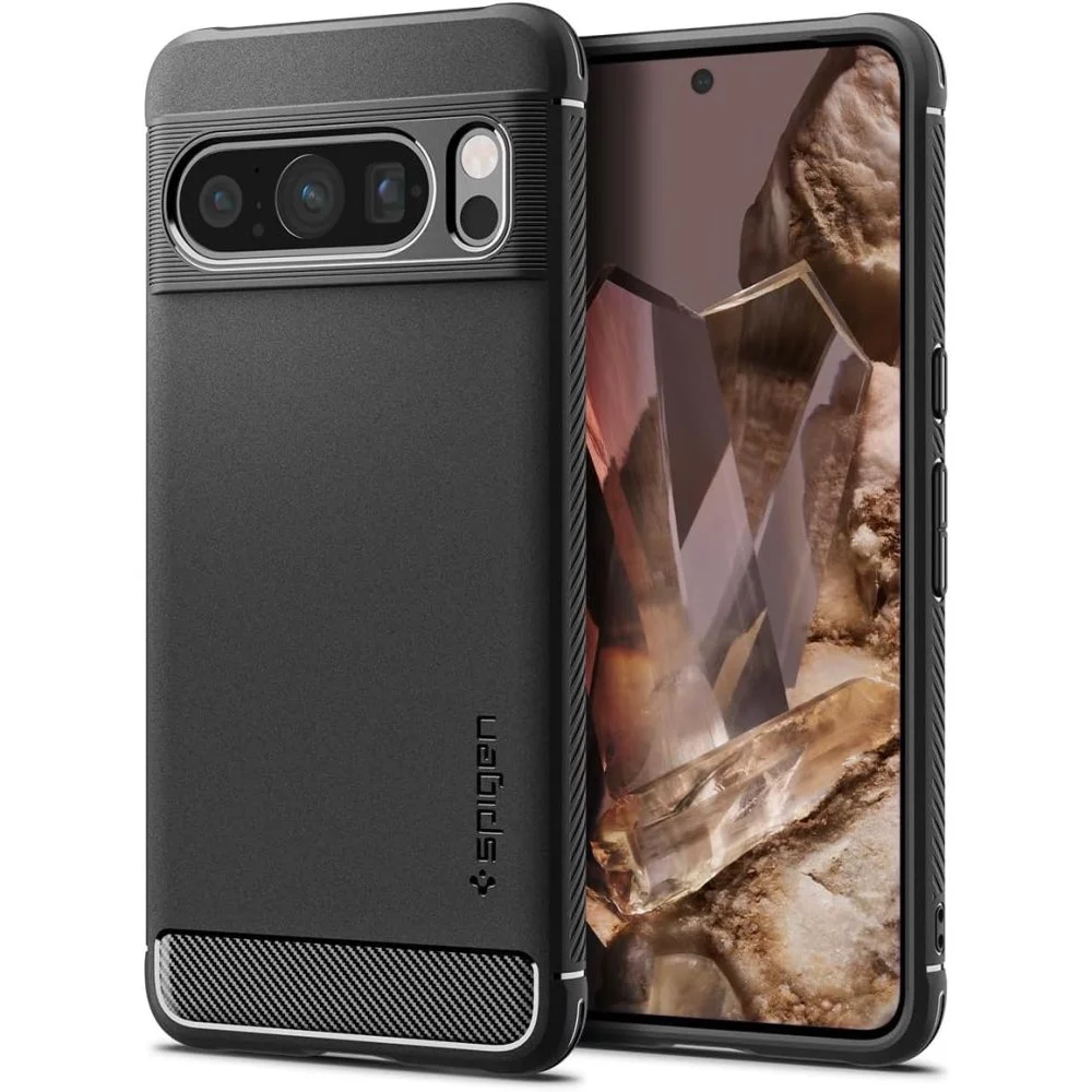 Husa Spigen Rugged Armor pentru Google Pixel 8 Pro Negru Mat (ACS06314)-0