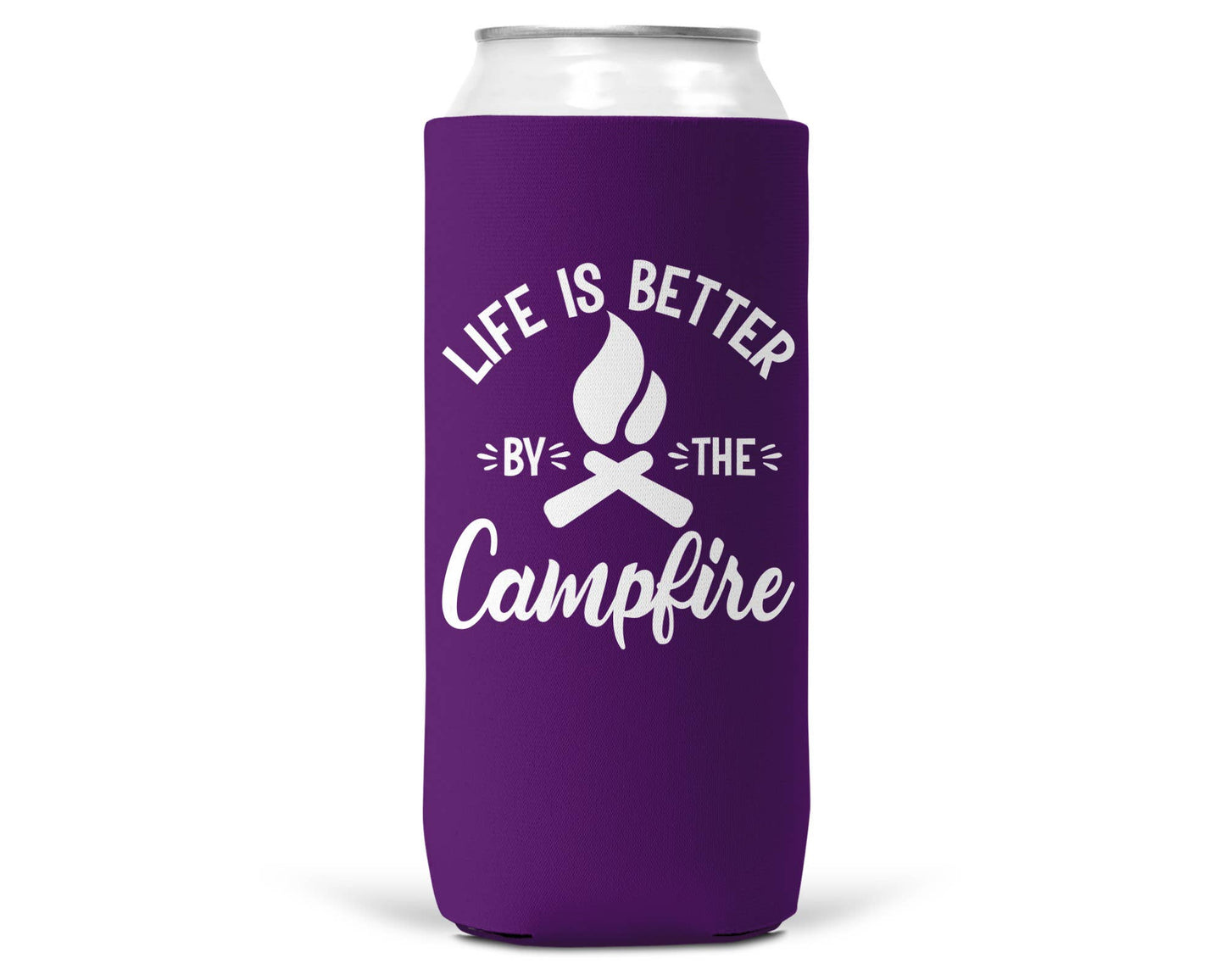 Life Is Better By The Campfire SLIM CAN Coozie/Cooler-5