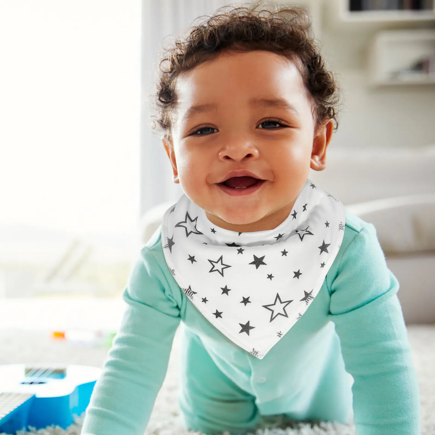 Newborn Feeding Bib - Baby Handkerchief Design