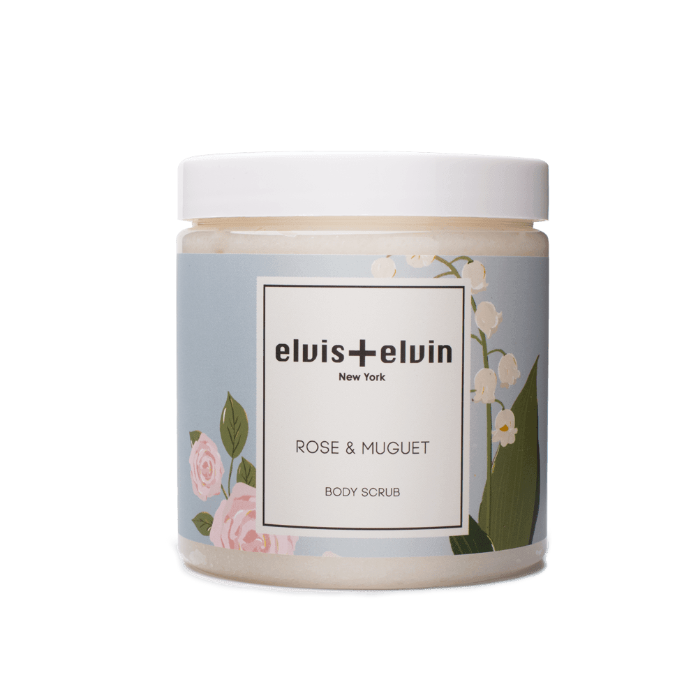elvis+elvin Rose & Muguet Body Scrub with Dead Sea Salt 300ml-0