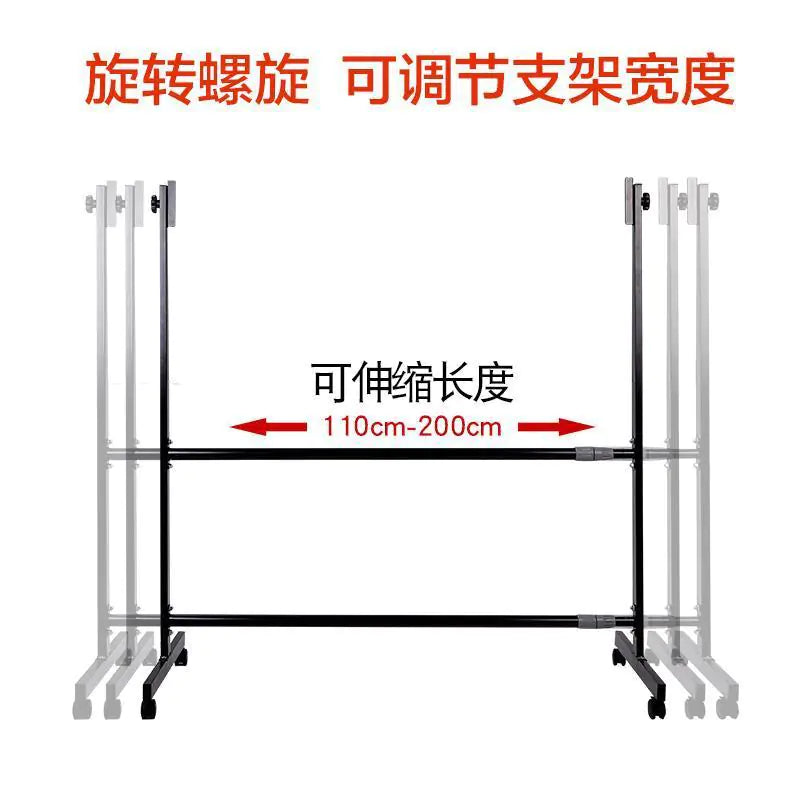 Adjustable Mobile Whiteboard Stand 90x120 cm