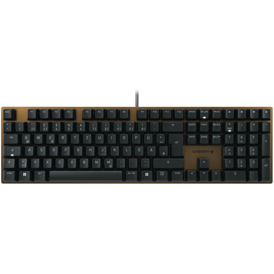 CHERRY KC 200 MX klávesnica USB QWERTZ Nemecký Čierna, Bronzová (G80-3950LIBDE-2)-0