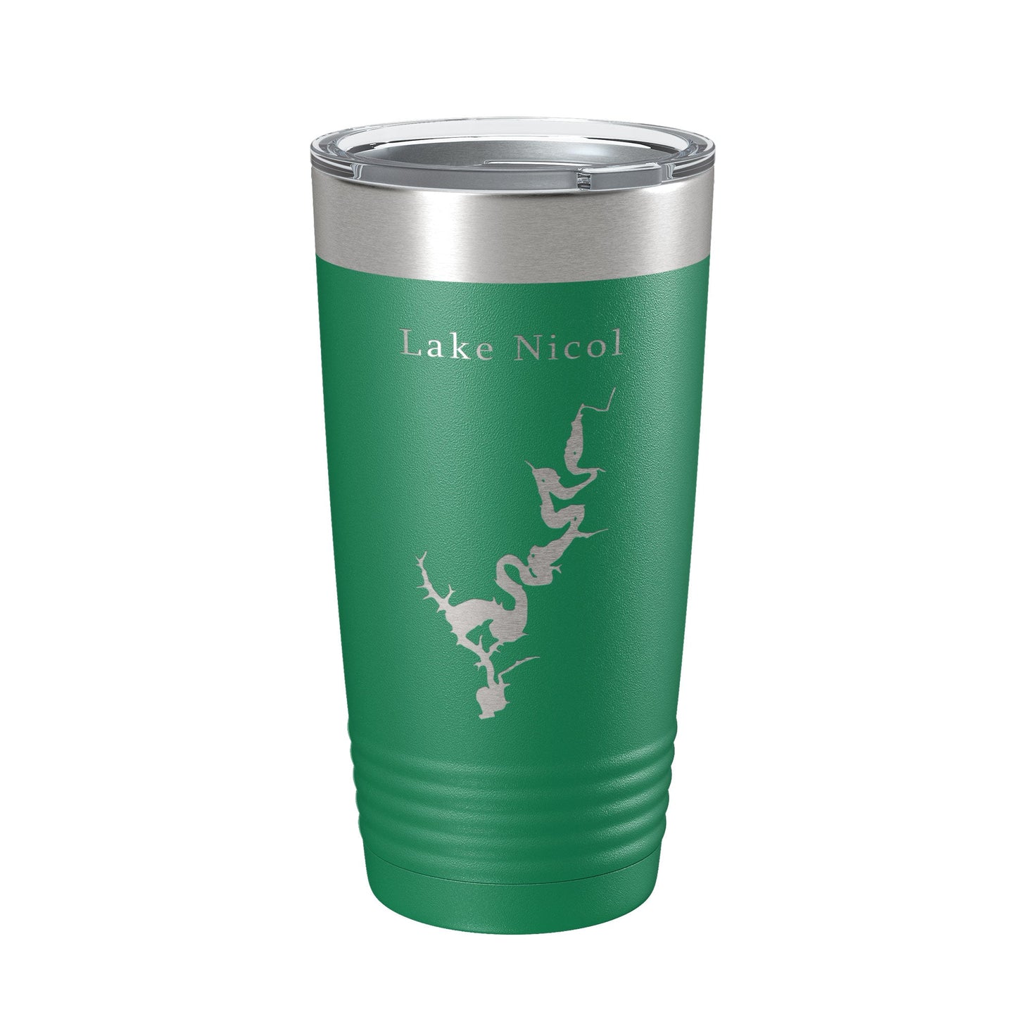 Lake Nicol Map Tumbler Travel Mug Insulated Laser Engraved Coffee Cup Alabama 20 oz-9