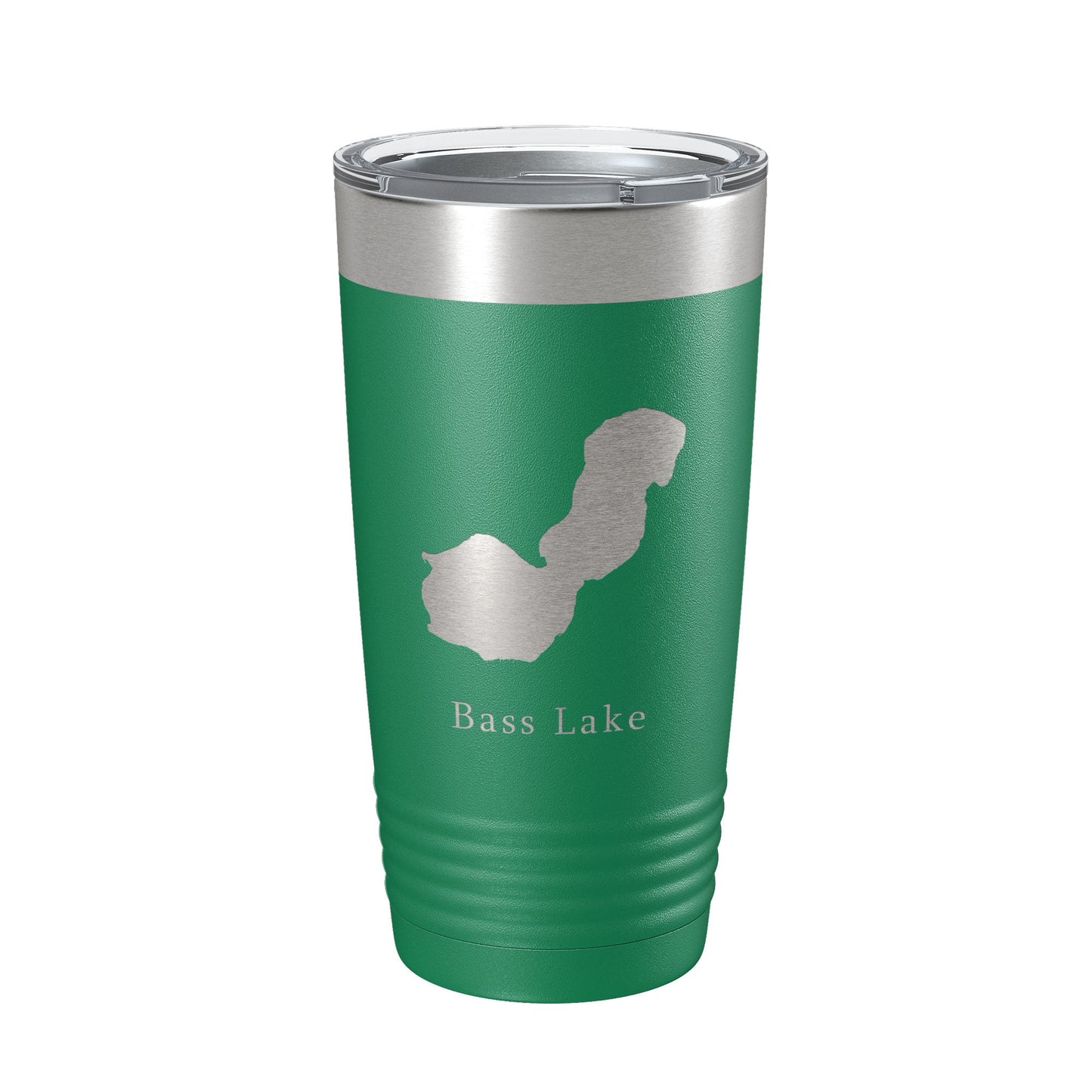 Bass Lake Map Tumbler Travel Mug Insulated Laser Engraved Coffee Cup Indiana 20 oz-9