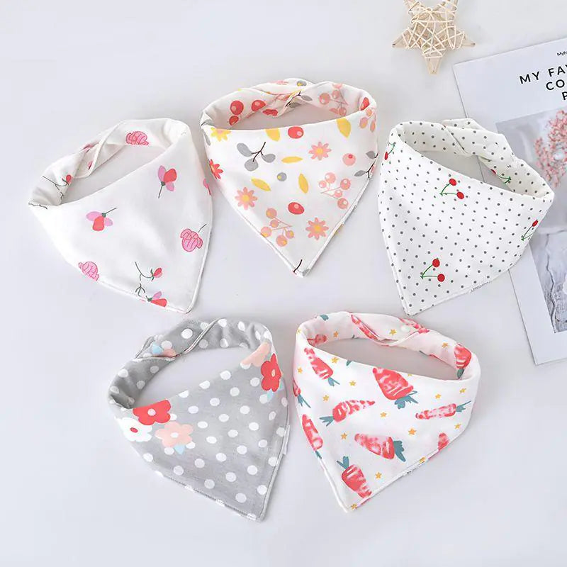 Triangle Baby Scarf for Drooling and Teething
