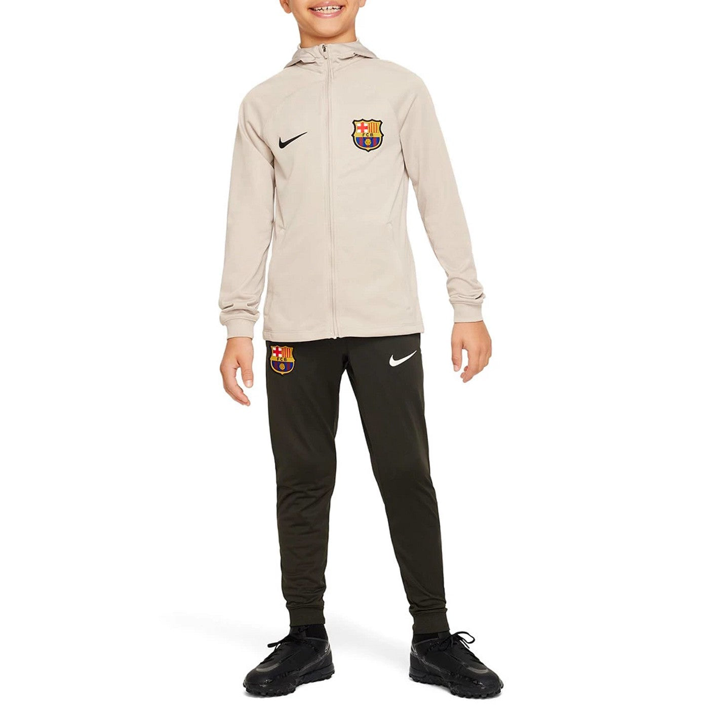 Kids - FC Barcelona hooded presentation Soccer tracksuit 2023/24 - Nike-2