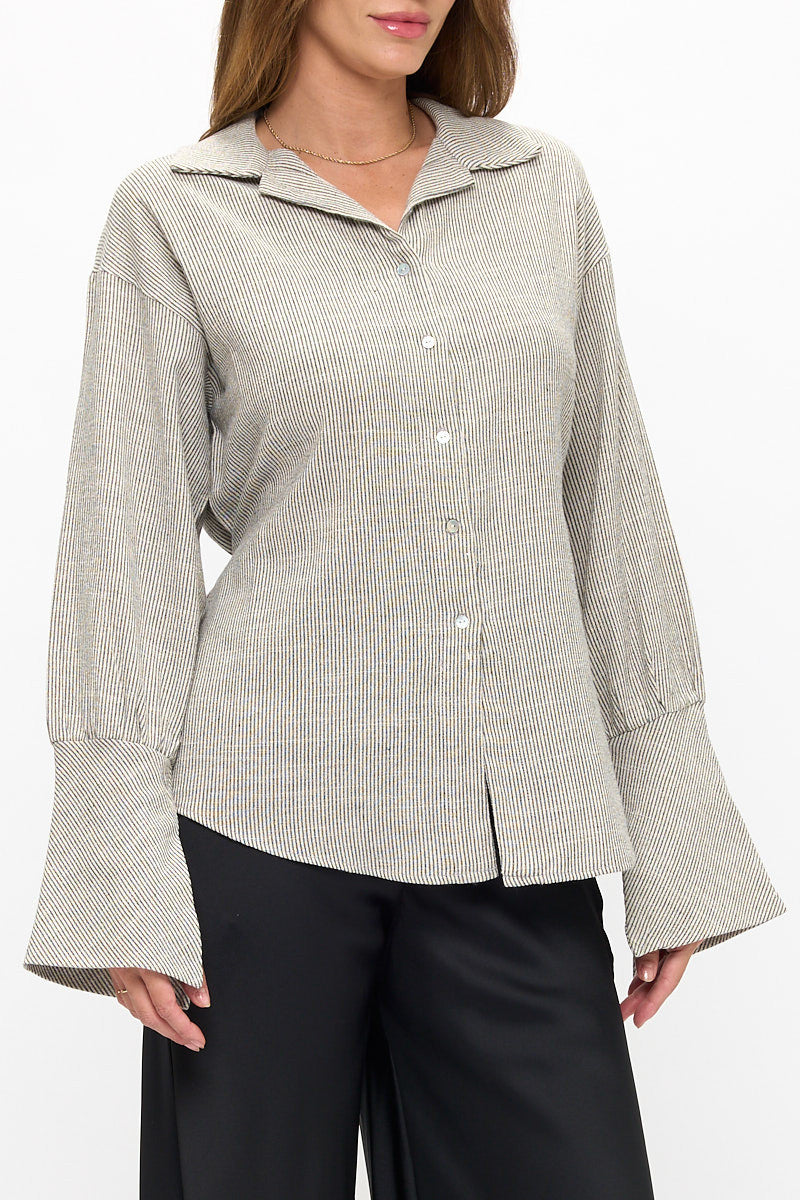 Striped Long Sleeve Top-2