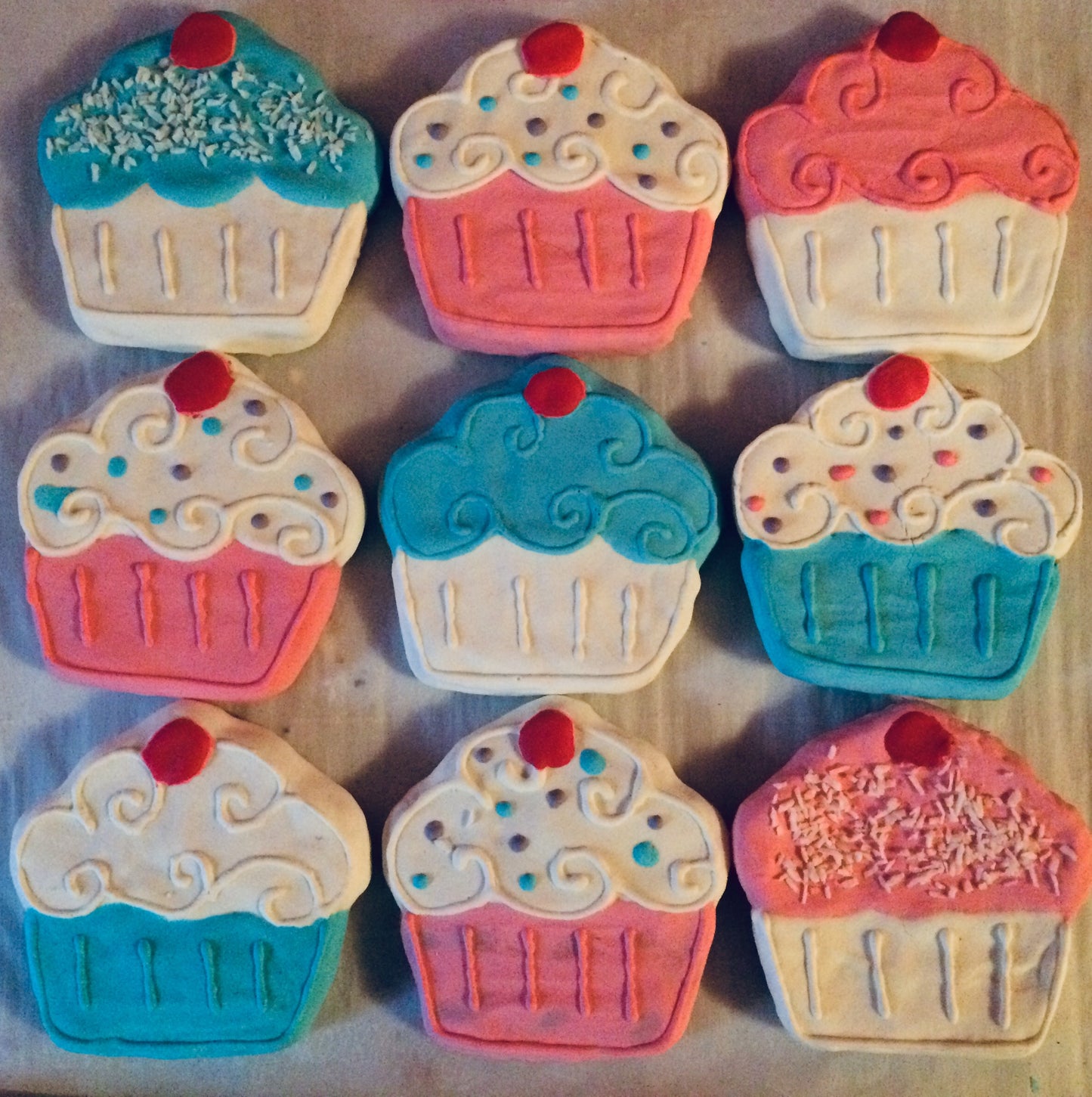 Birthday Cupcakes Dog Treats (Qty 12)-0