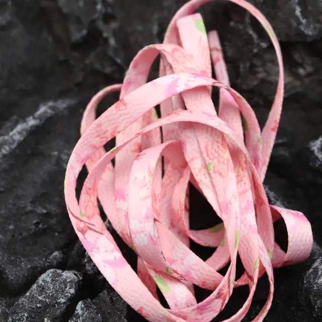 Cherry Blossom Pink Decorative Shoelaces for Women