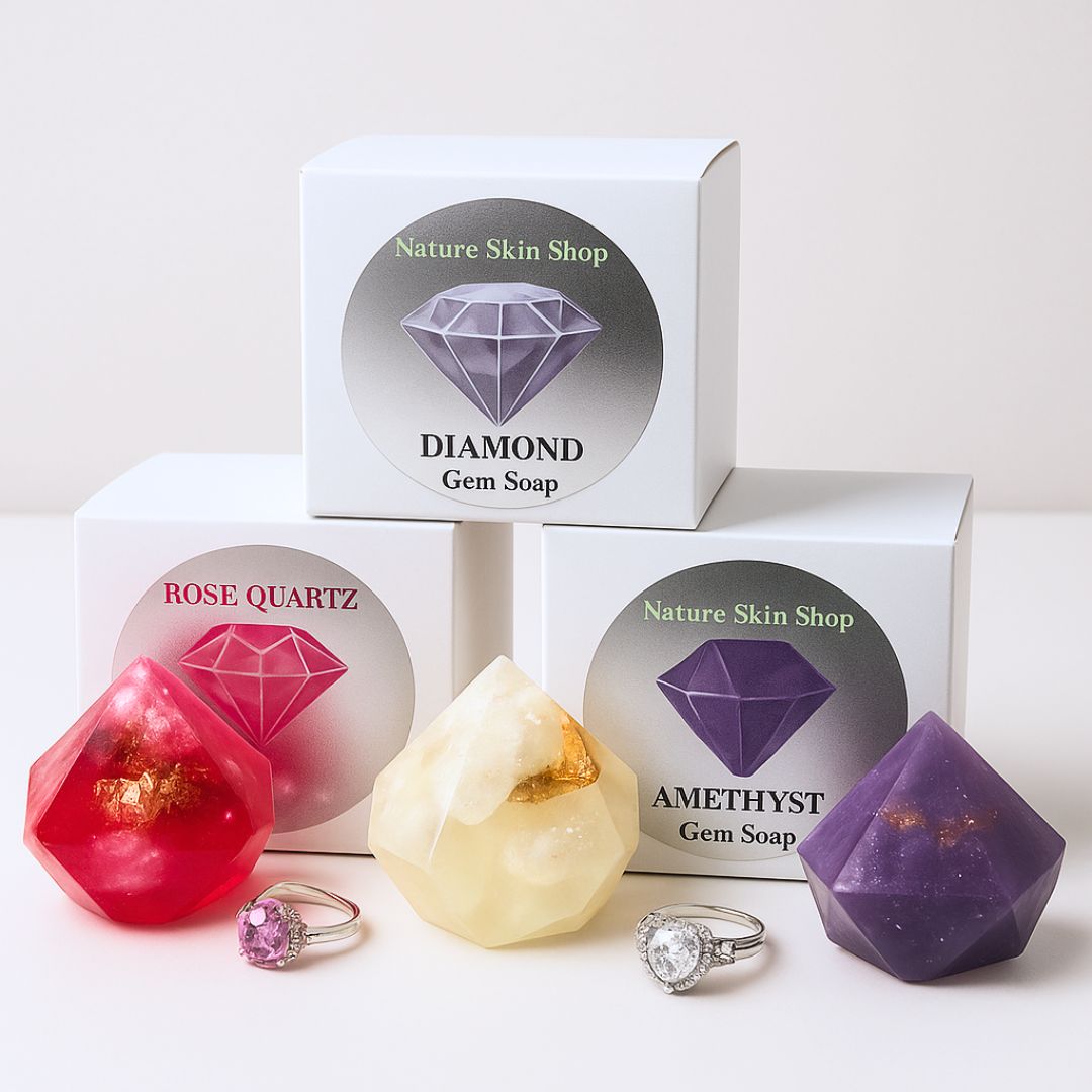 Garnet Gem Soap with Hidden Silver Ring-2