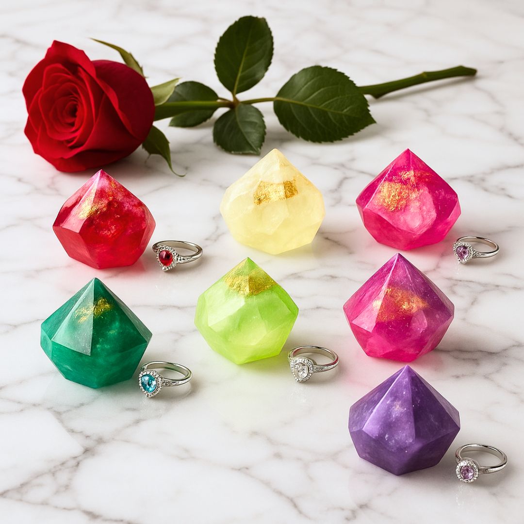 Garnet Gem Soap with Hidden Silver Ring-3