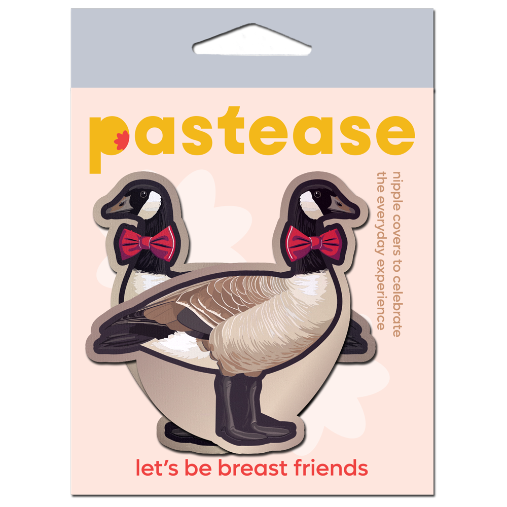 5-Pack: Christmas Goose with Red Holiday Bow Breast Pasties by Pastease®-4