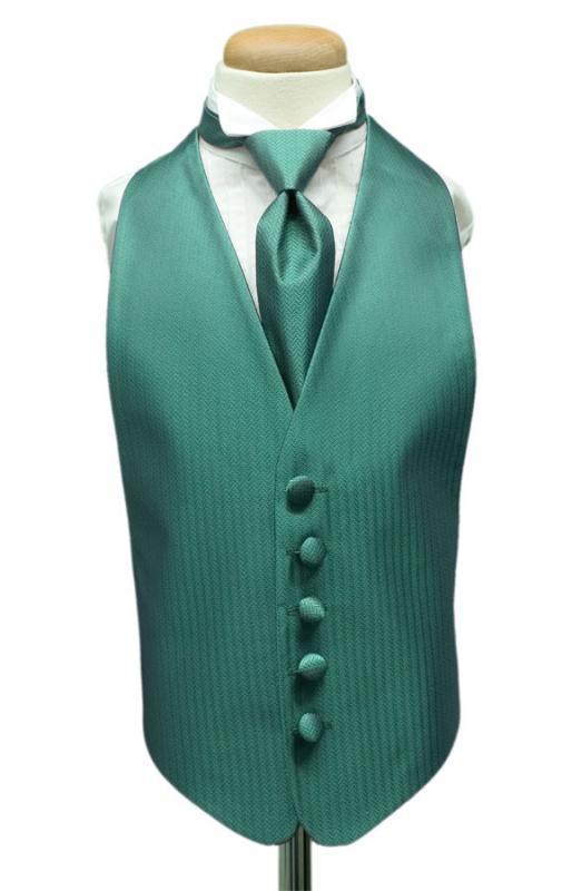 Herringbone Kids Tuxedo Vest-5