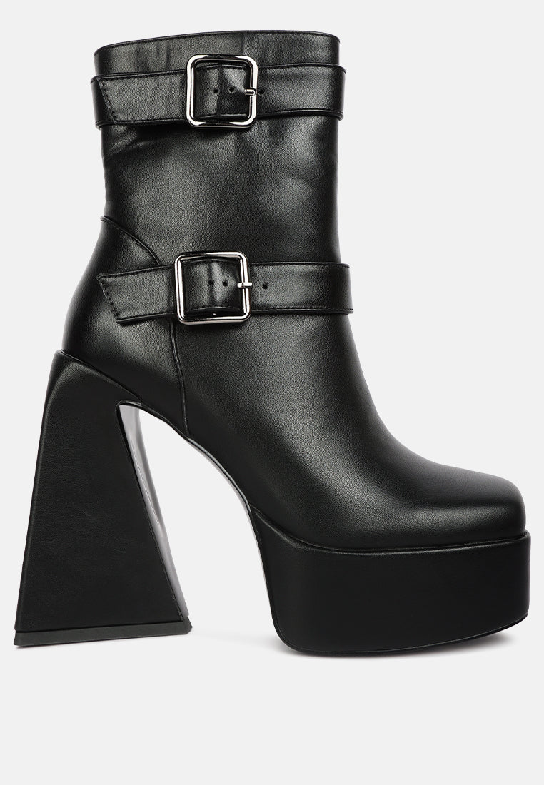Hot Cocoa High Platform Ankle Boots-5