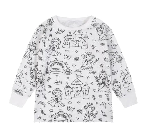 Girls DIY Graffiti Coloring Suit