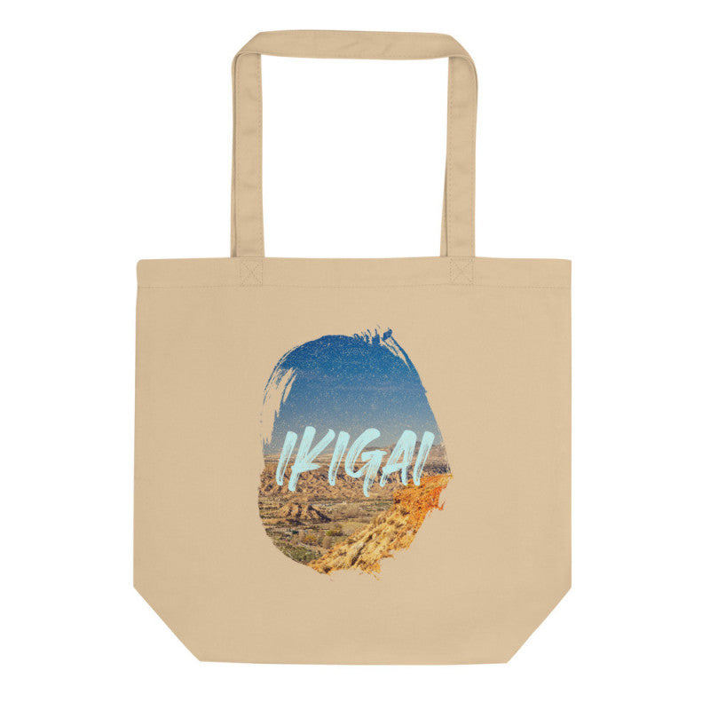 Ikigai Desert Vista Organic Tote Bag-1