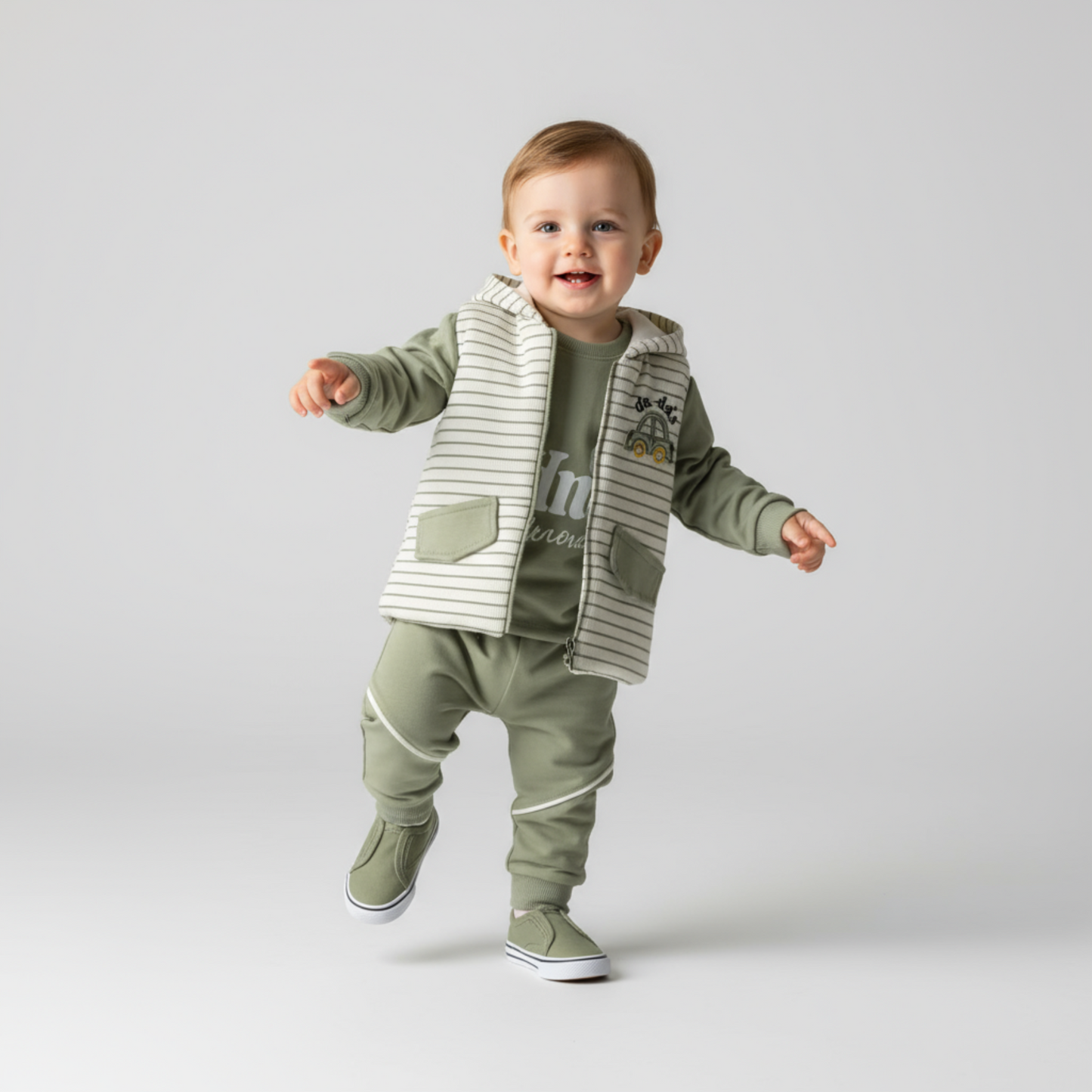 Comfy & Striped Jogger Set-1