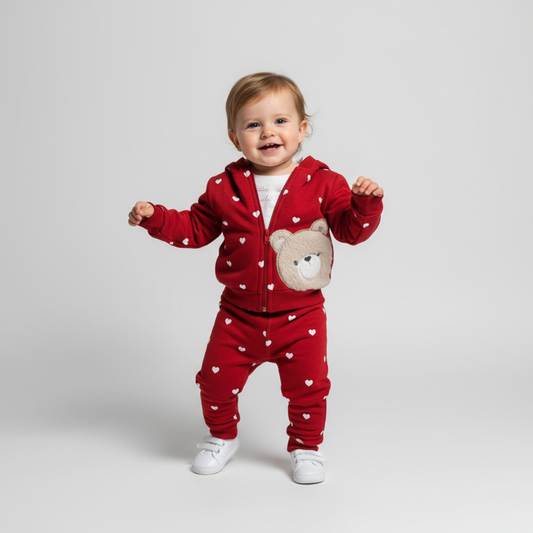 Lovely Bear Girls Jogger Set-0