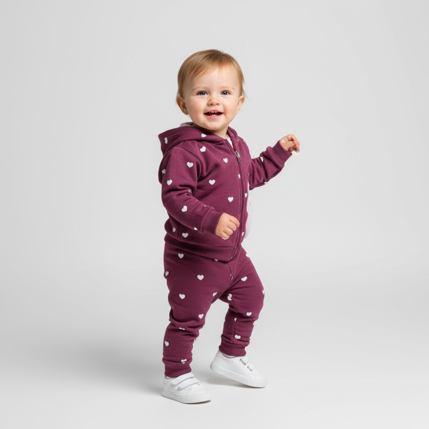 Lovely Bear Girls Jogger Set-2