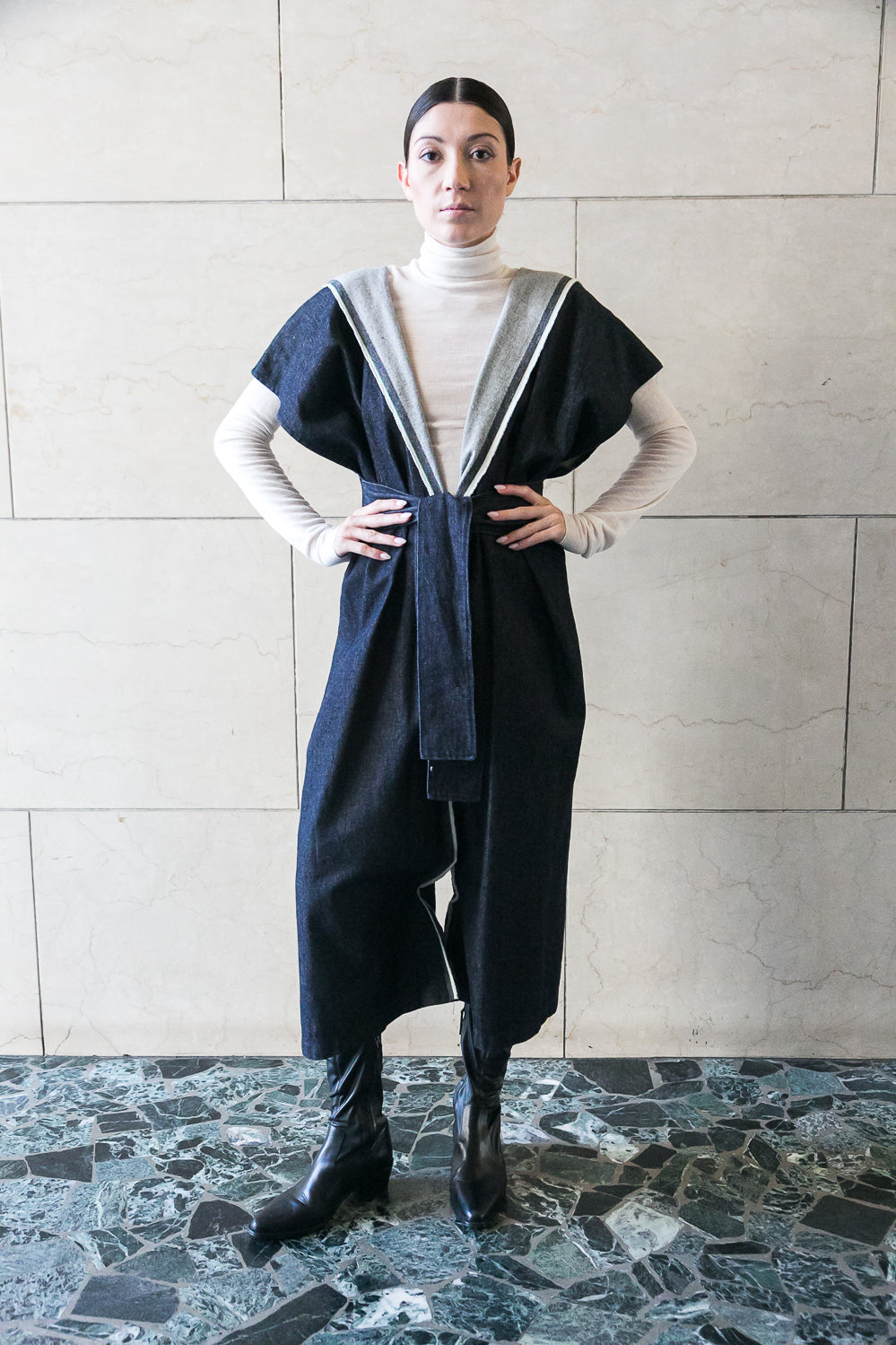 Comfy Denim Jumpsuit-0