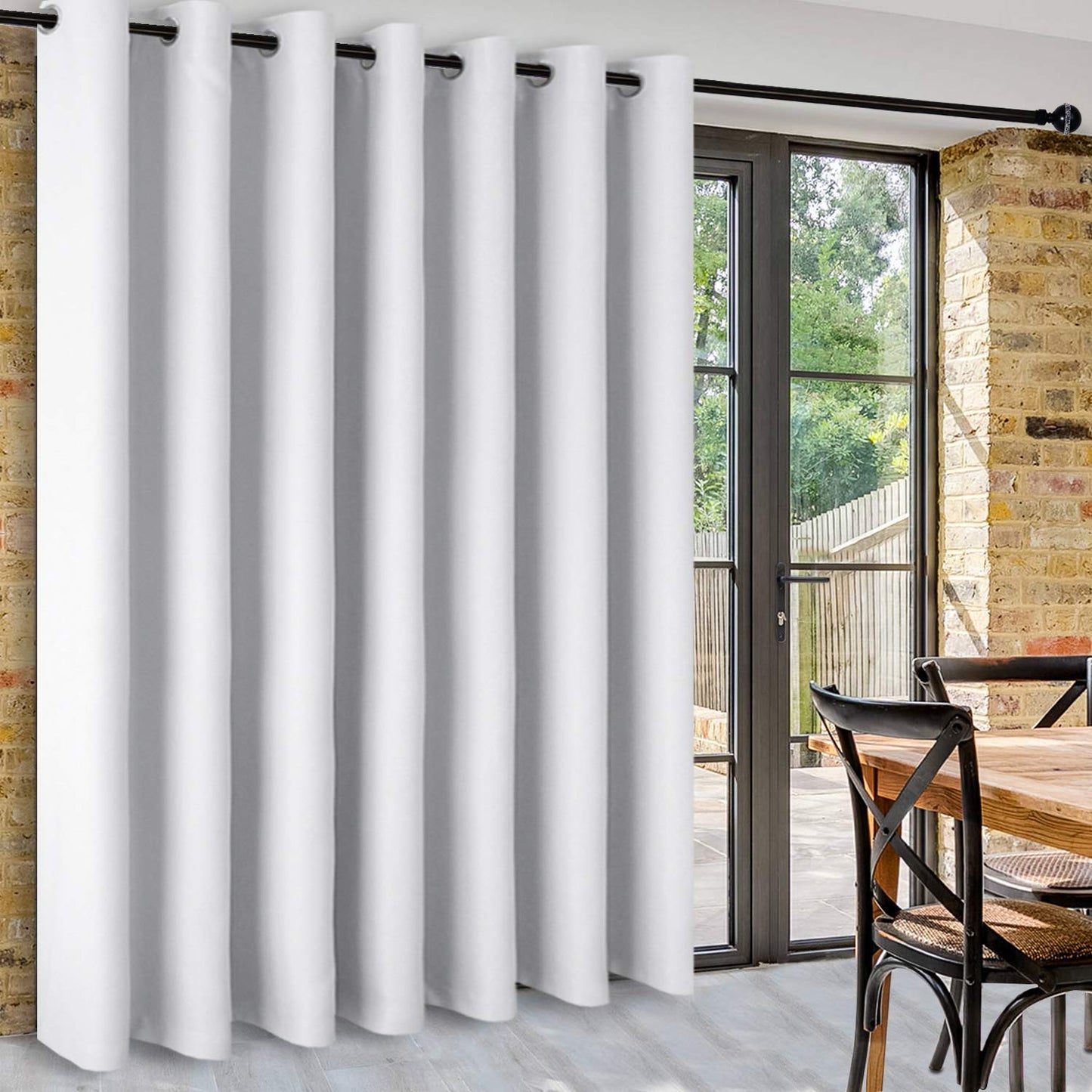 DWCN Room Divider Blackout Curtain, 1 Grommet Curtain Panel-9