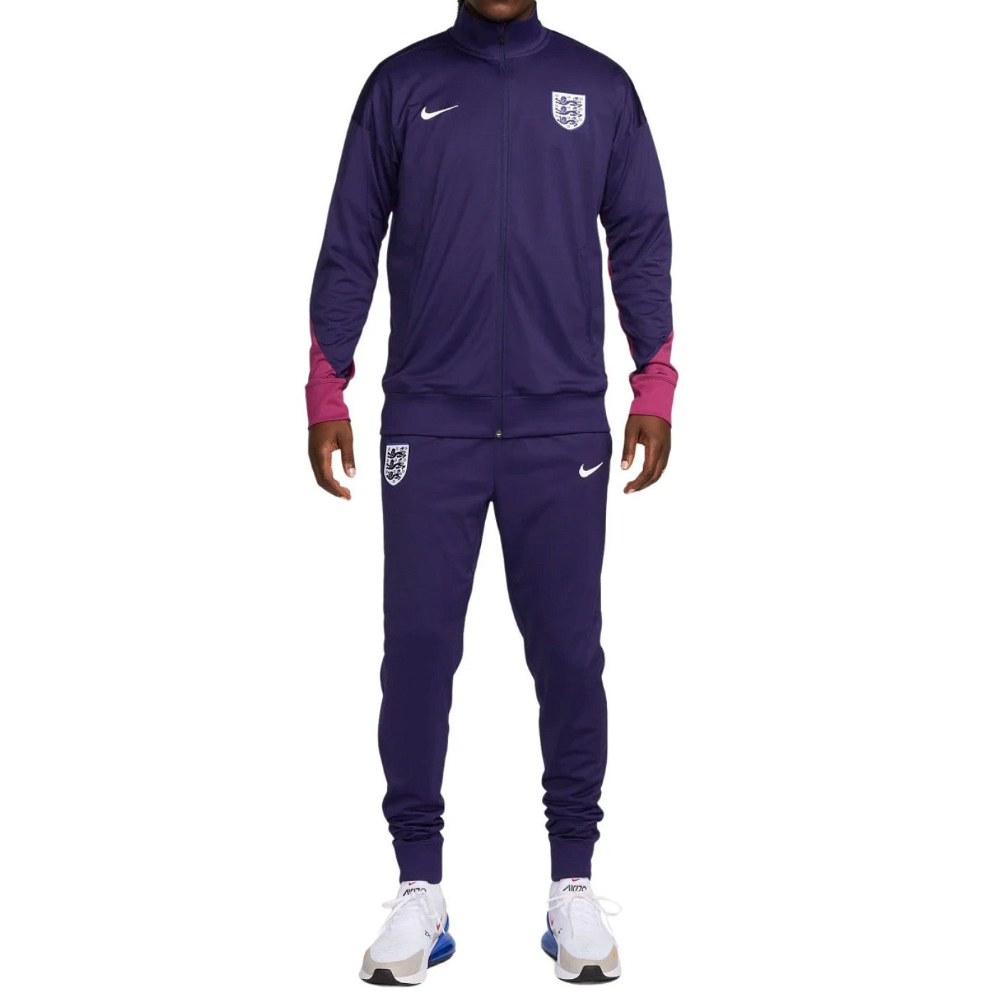 England training presentation Soccer tracksuit 2024/25 dark purple - Nike-2