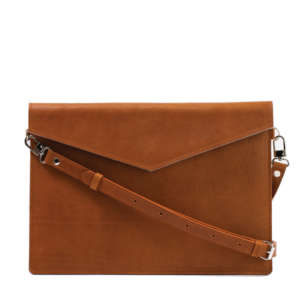 Leather Bag for iPad with adjustable strap-2