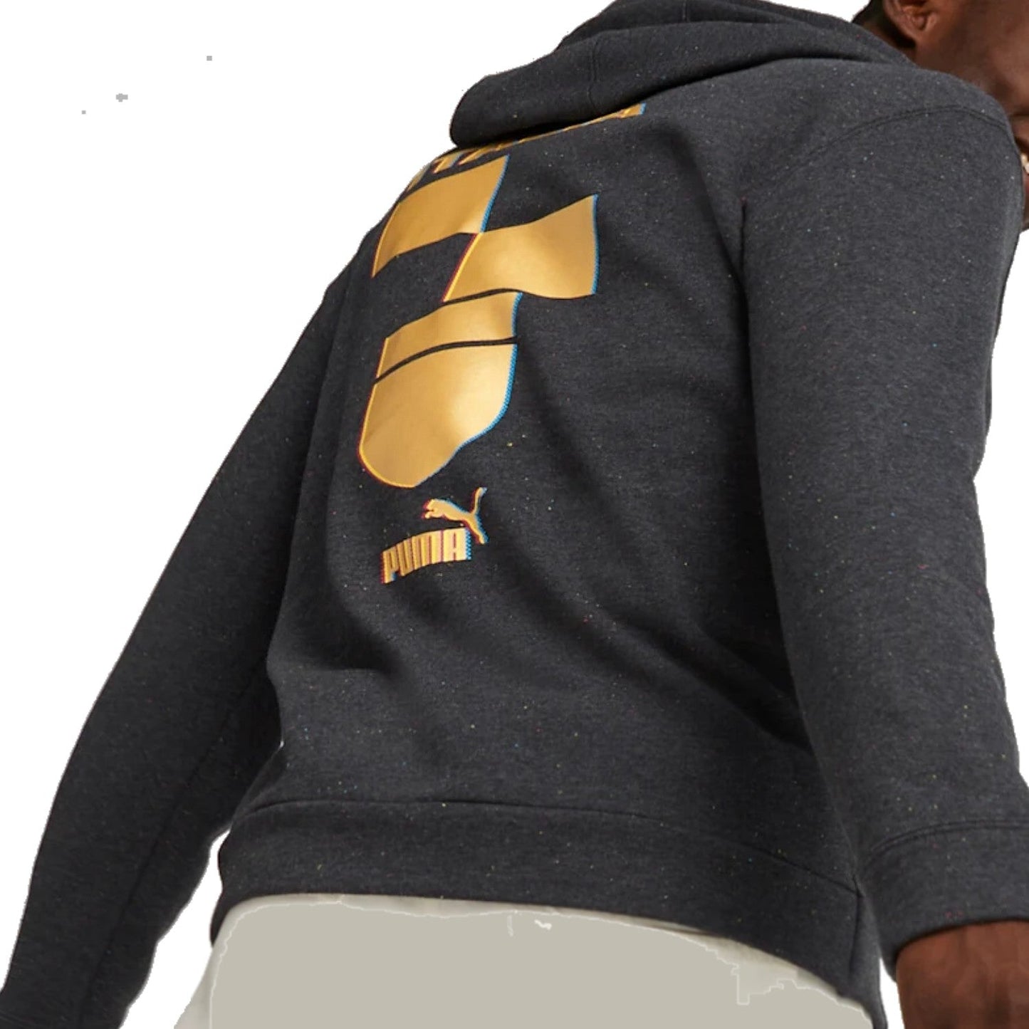 Italy dark grey Casual Fans hooded presentation tracksuit 2022/23 - Puma-4