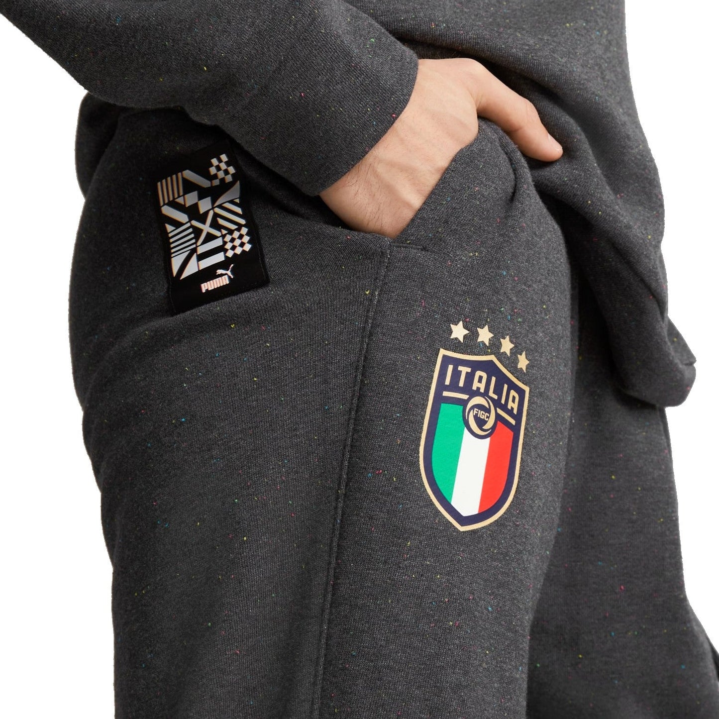 Italy dark grey Casual Fans presentation tracksuit 2022/23 - Puma-4
